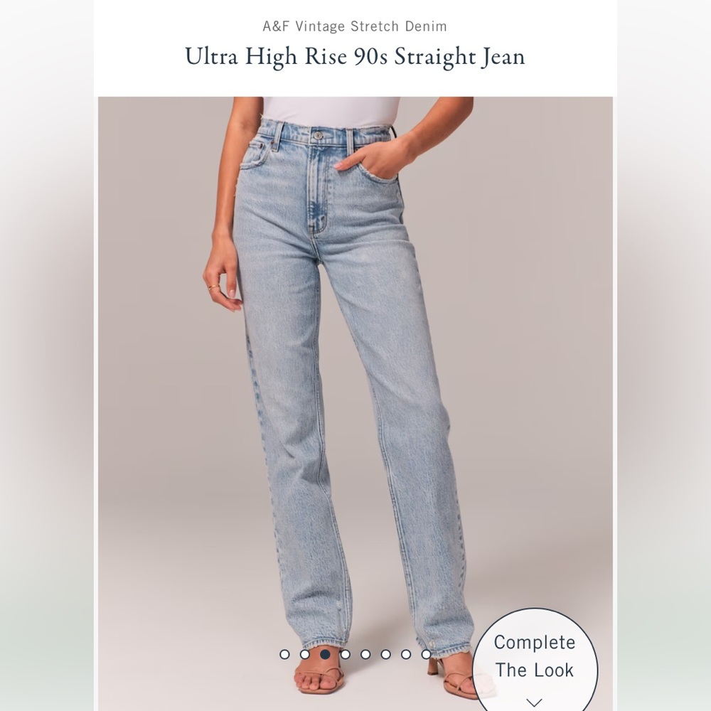 Abercrombie 90s Straight Curve Love Jeans